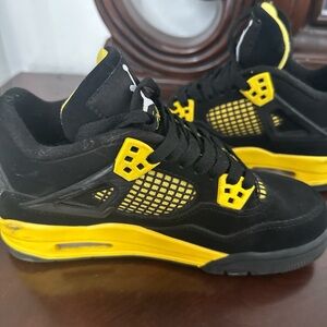 Black and Yellow Sneakers